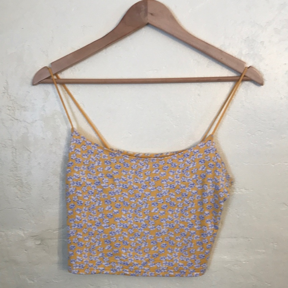 Size Small Pacsun Yellow Floral String Tank